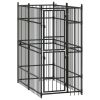 Outdoor Dog Kennel Steel 19.8 ftÂ²